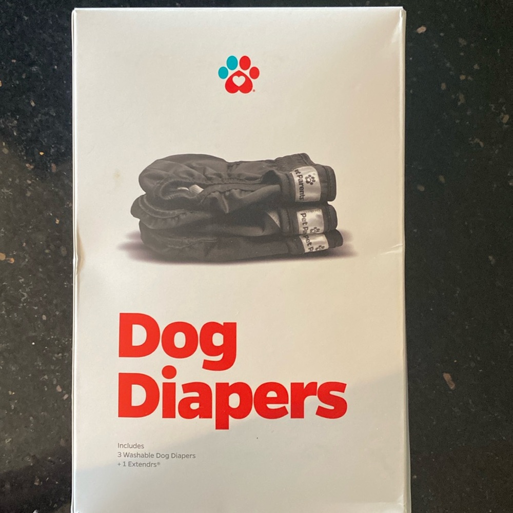 Reusable Dog Diapers Size Medium Waist 14”-20” openpackage, did not fit, unused